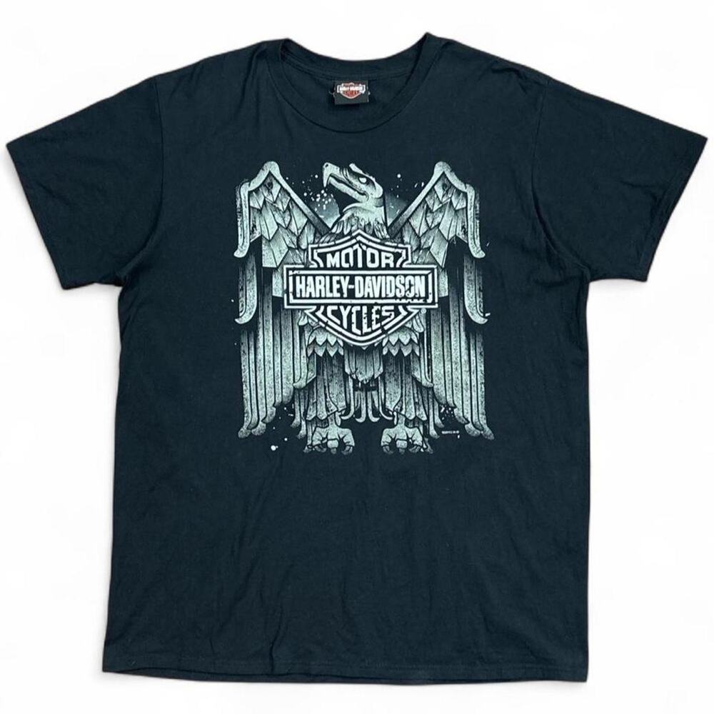 Harley Davidson Men’s 2012 Ocean State Excter RI Black Graphic T-Shirt Size XL